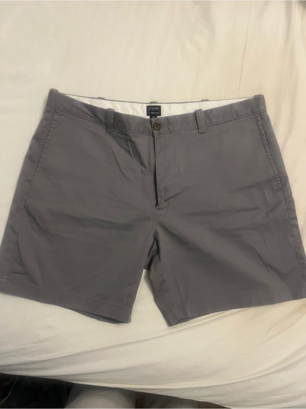 J. Crew Men's Slate Gray Flat Front Chino Shorts